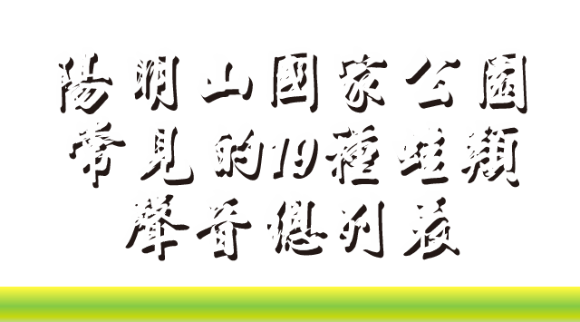 陽明山國家公園常見的19種蛙類